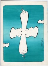 GUALTIERO SCHIAFFINO - BOZZETTO ORIGINALE PER CARTE DA GIOCO NUVOLE PARLANTI