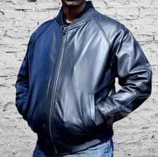 Giubbotto bomber uomo blu navy