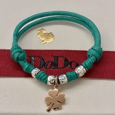 Dodo Pomellato Bracciale Ciondolo Quadrifoglio Oro Rosa Originale Bambino Adulto
