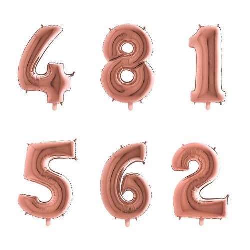 Palloncini mylar numeri rosa - palloncini,