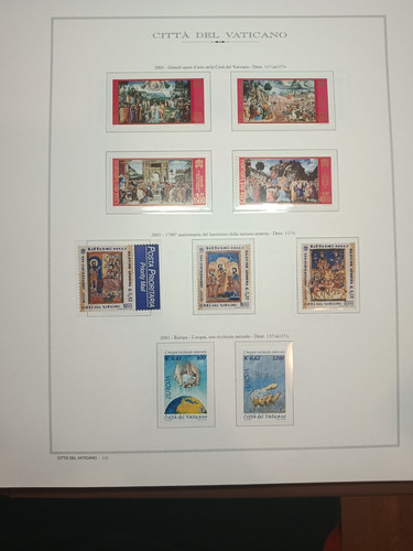 Francobolli vaticano 2001 - francobolli,