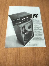 1976 RCF SPEAKER AF 6070 AMPLIFICATORE AF 6240 CASSE BR40 VINTAGE AD PUB