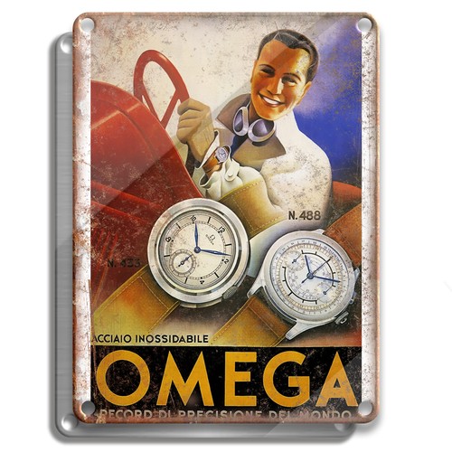 Insegna metallo orologio - metallo,
