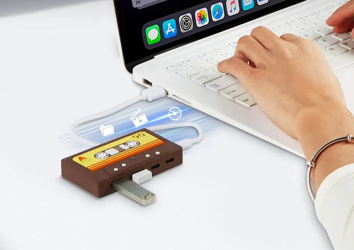 Retro cassette tape - tape, usb