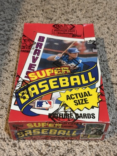 1984 topps super - baseball, wax