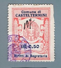 FI1619 Marche Comunali e Amministr.: Casteltermini - Segreteria