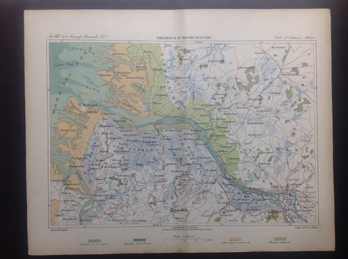 Antica carta geografica - , elba
