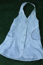 PATRIZIA PEPE GILET MAGLIA BIANCA NUOVA CON ETICHETTA TG SIZE M