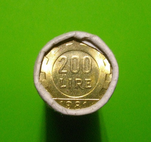 Rotolino zecca 200 lire - zecca,