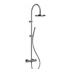 Colonna doccia Jacuzzi Sunset con miscelatore termostatico deviatore e supporto