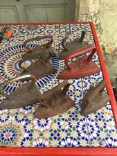 ANTICO FERRO DA STIRO DA STUFA IN FERRO PUNZONATO  PRIMI '900 A SCELTA