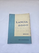 Libretto uso e manutenzione LANCIA 2000, Varianti Coupè e HF 1a edizione 1972