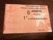 Juventus - Ajax 96/97 Champions League biglietto ticket 