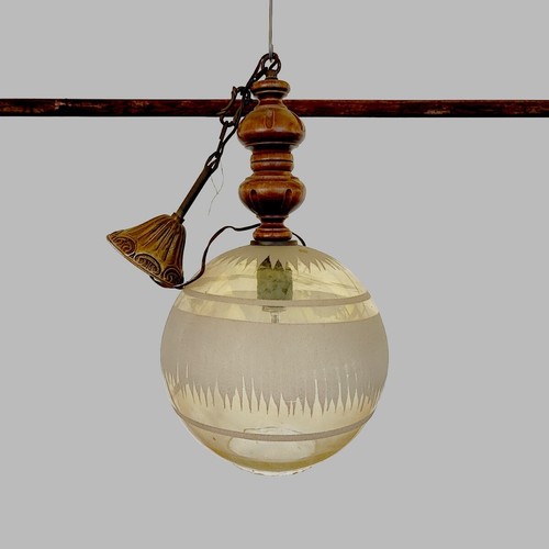 Lampadario boccia vetro - boccia, in