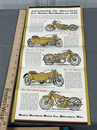 Brochure vintage harley - brochure,