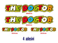 KIT 4 ADESIVI STICKERS THE DOCTOR VALENTINO ROSSI...FANTASTICI...VERNICIABILI!