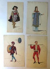 080125a-d 4 acquerelli