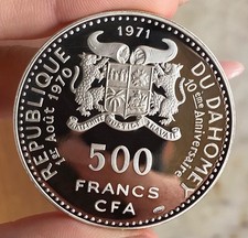 BENIN 500 FRANCHI 1971 DONNA