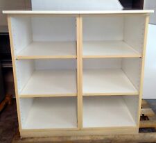 Scaffale aperto libreria, mobile per ufficio legno bianco 