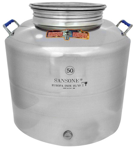 Fusto fusti acciaio inox olio