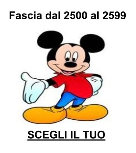 Topolino nuovi fascia - nuovi, 2500
