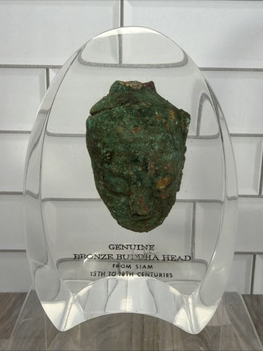 Testa buddha bronzo - di, in