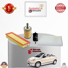 KIT TAGLIANDO 4 FILTRI CITROEN C3 PLURIEL 1.6 16V BENZINA 80KW 110CV DAL 2003 ->