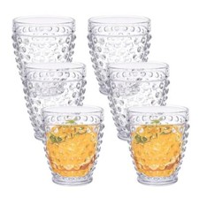 SET 6 BICCHIERI VETRO BOLLE