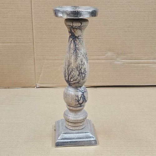 Candelabro legno con base - legno,