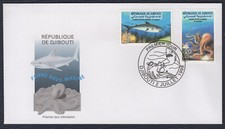 DJIBOUTI 1998, Marine Life, FDC, Sc 783/84, Mi 665/66, Yv 740/41