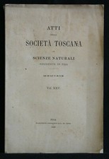 Atti della societa toscana di - atti,