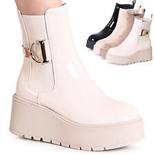 Stivaletti Chelsea Boots Plateau XXL Da Donna