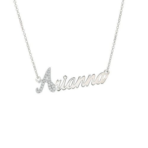 Collana argento rodiato - collana,