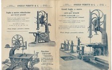 ESTRATTO CATALOGO SPECIALE MACCHINE LAVORAZIONE LEGNO 1909 PEROTTI TORINO