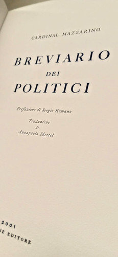 Mazzarino breviario politici - mazzarino,