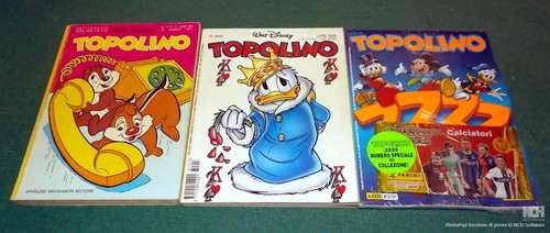 Tre topolino con 4 - i, i
