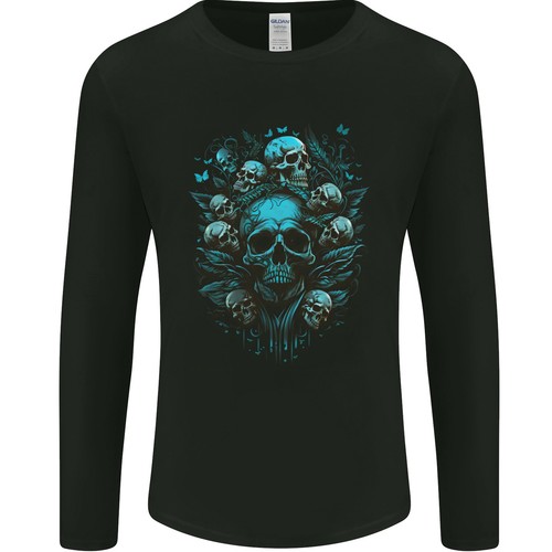 Shirt maniche lunghe skull - a,