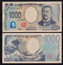 GIAPPONE: B368a P#W107 banconota 1000 yen giapponesi (2024) non circolata.