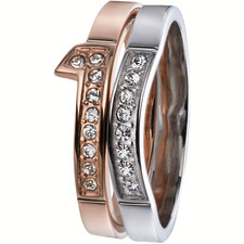 ALVIERO MARTINI  PRIMA CLASSE SUNSET BLVD  ANELLO  DONNA  ACJ0035BICSTRG  NUOVO