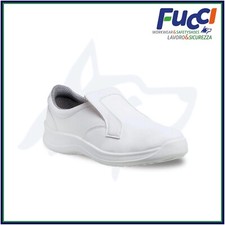 Scarpe Antinfortunistica Chef Ristorazione-Casearia-Cuoco Alba&n W10 Bianco