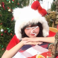 Donna Inverno Felpa Orso Orecchio Berretto Simil Pelo Cappello Paraorecchie Cute