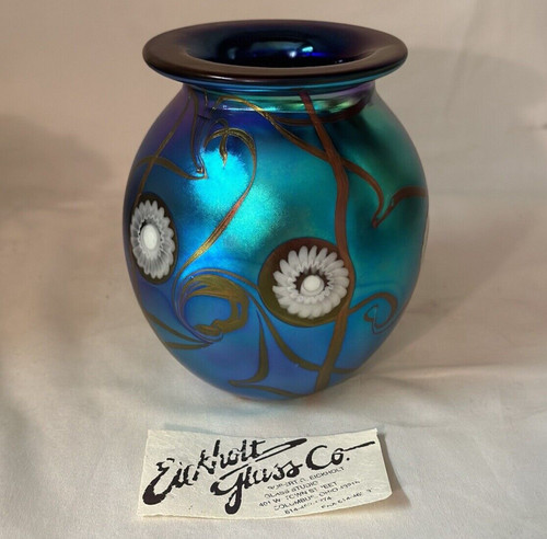Robert eickholt art glass vaso - robert,