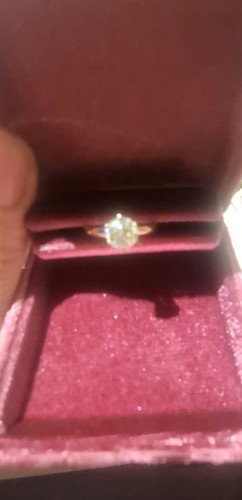 Anello solitario oro rosa 14k - anello,