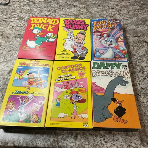 Vintage cartoon vhs lot 6 - vintage,