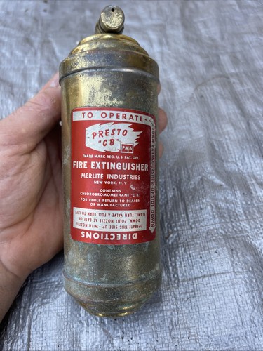 Estintore vintage presto - vintage,