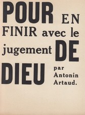 ARTAUD (Antonin). Pour en
