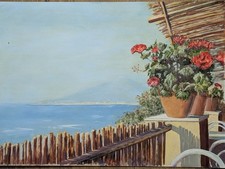 Dipinto olio originale d'epoca