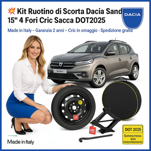 Kit ruota scorta 15 - kit, di