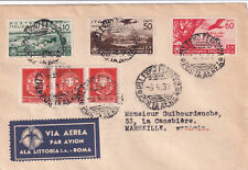 ZZ634-LETTERA X POSTA AEREA DA PALERMO A MARSEILLE