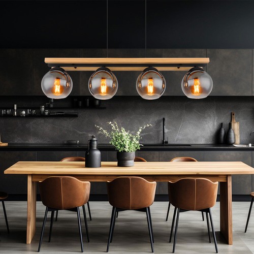 Lampadario sospeso legno - lampadario,